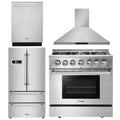 36 Dual Fuel Range, Range Hood, Dishwasher, Refrigerator R95130