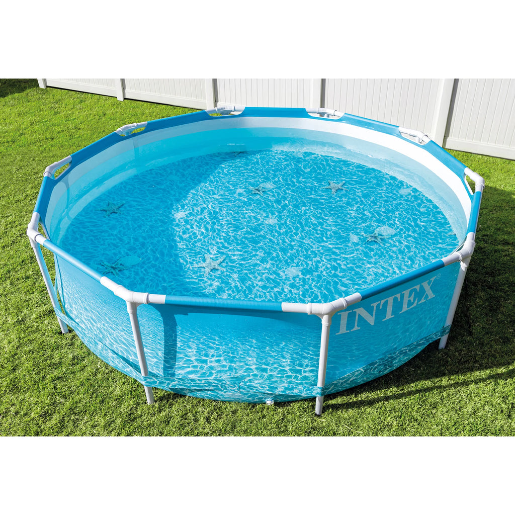 10' X 30 Metal Frame Swimming Pool with Filter Pump V1330
