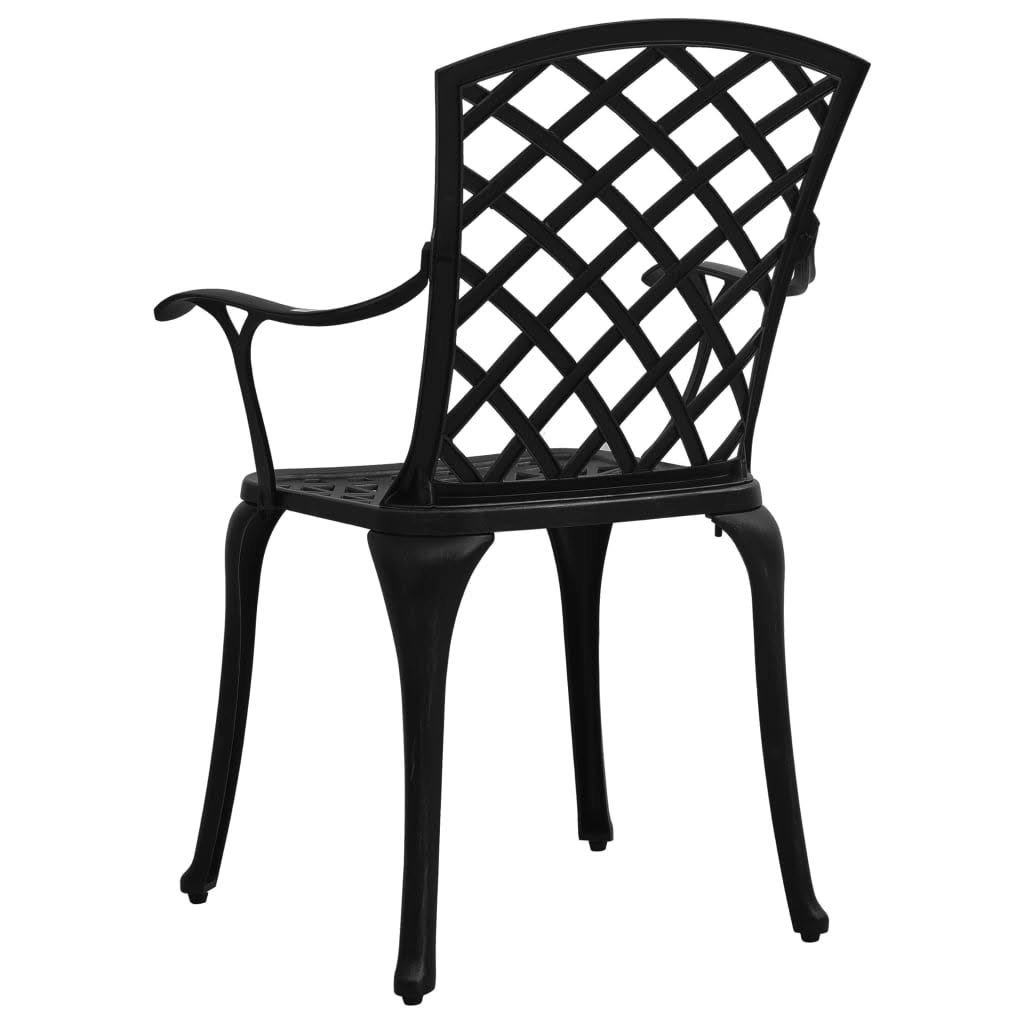 5 Piece Cast Aluminum Black Bistro Set B2570