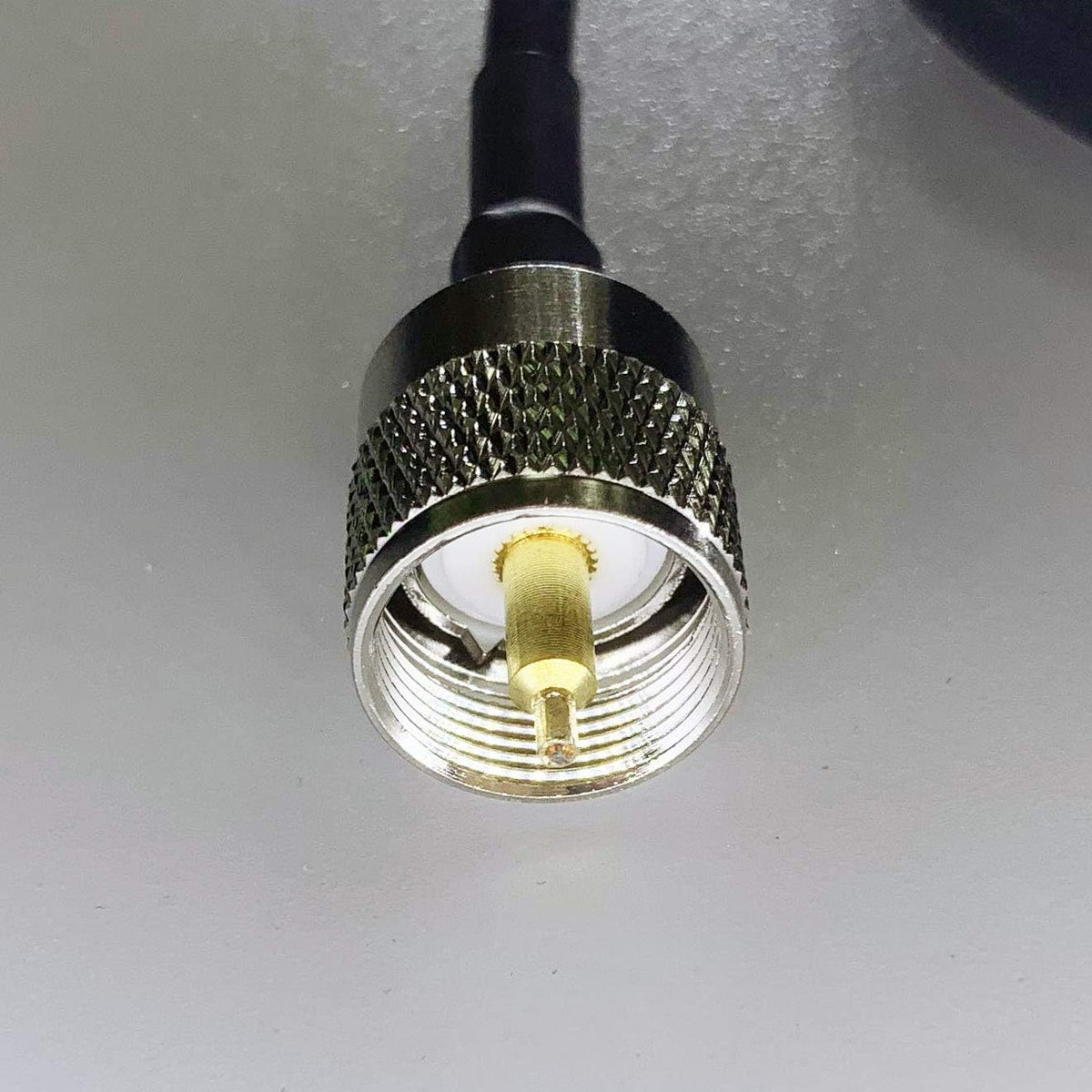 Dual Band VHF UHF Mobile Radio Antenna with Magnetic Base, PL259 Male Connector, 13 feet Cable, SMA Female Connector Adapter T5595