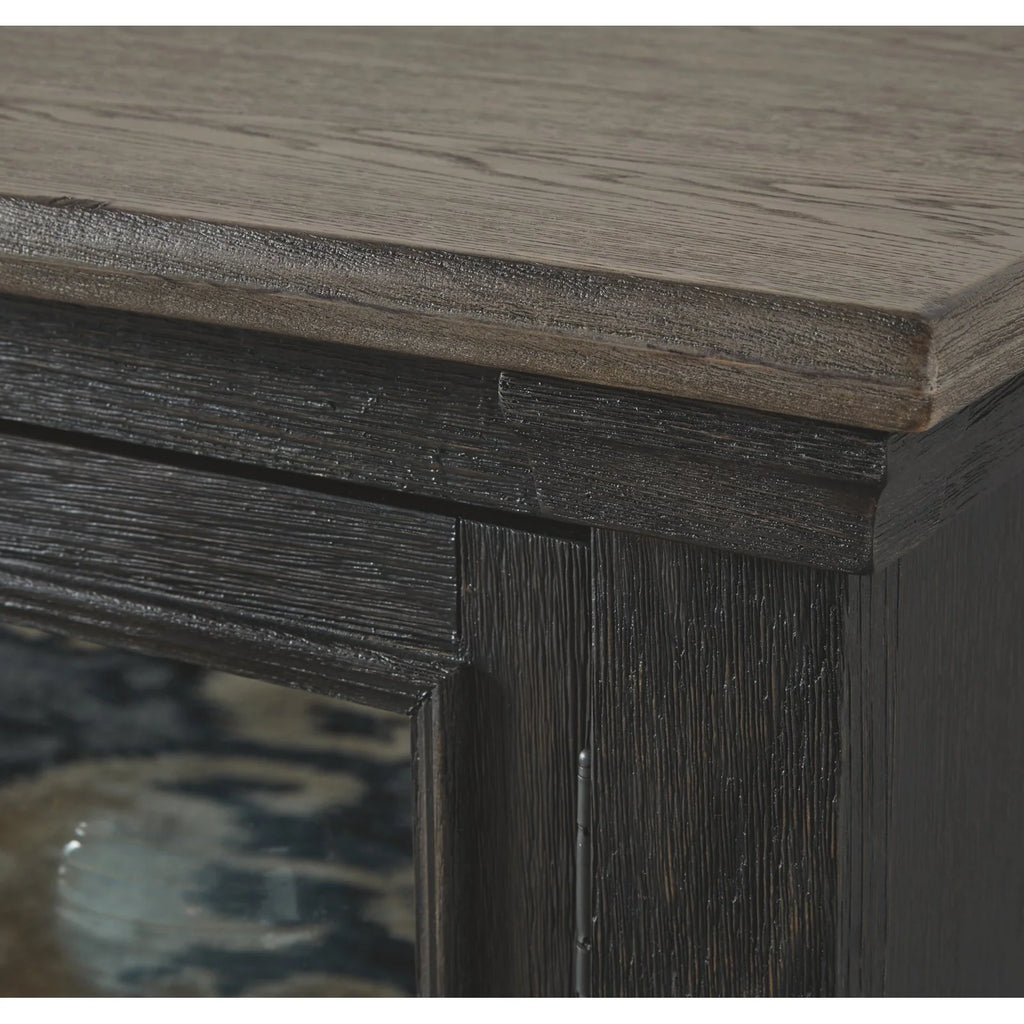 74" TV Stand in Black and Gray M2329