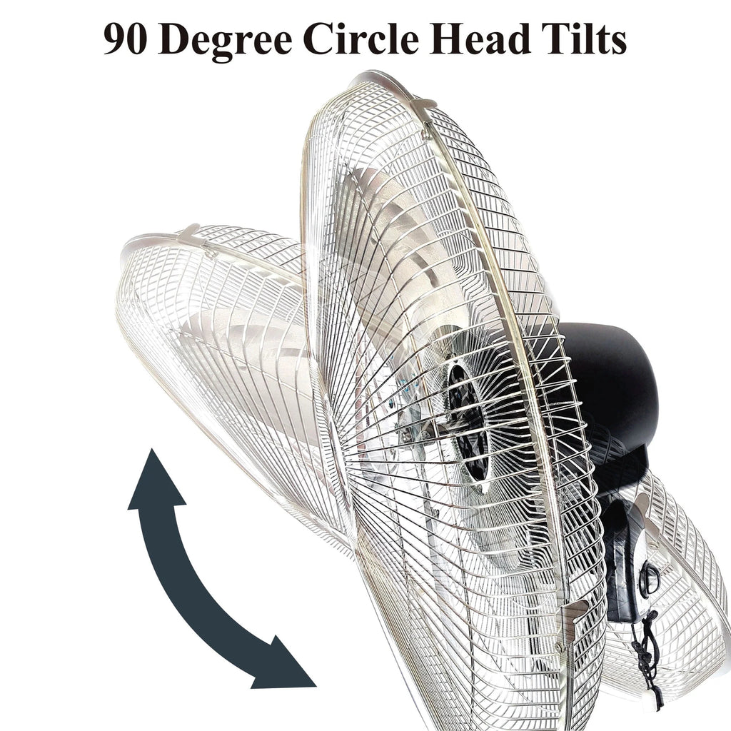 18 Inch 3 Speed Oscillating Wall Mount Fan I10420