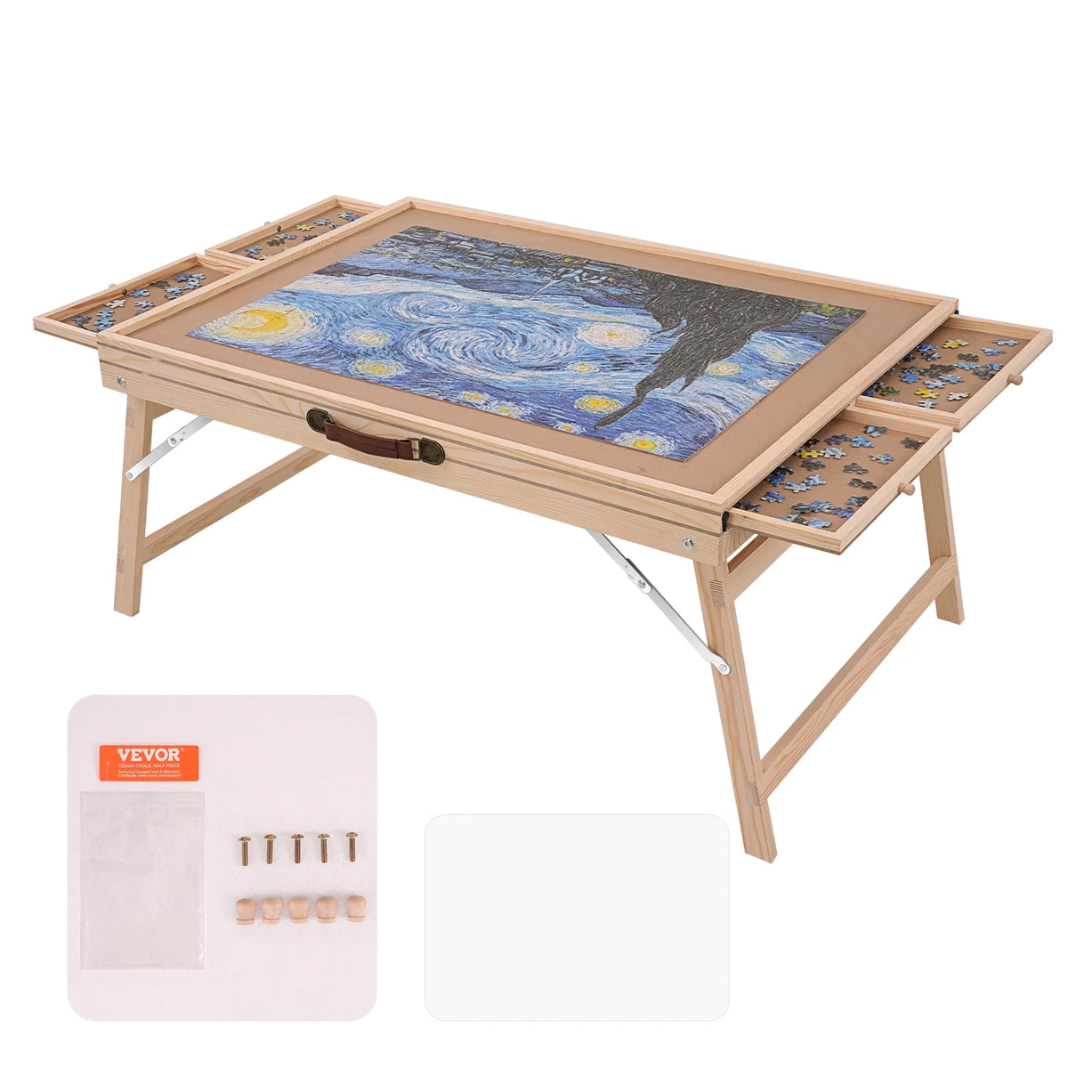 1500 Piece Folding Puzzle Board with 4 Drawers Q5340