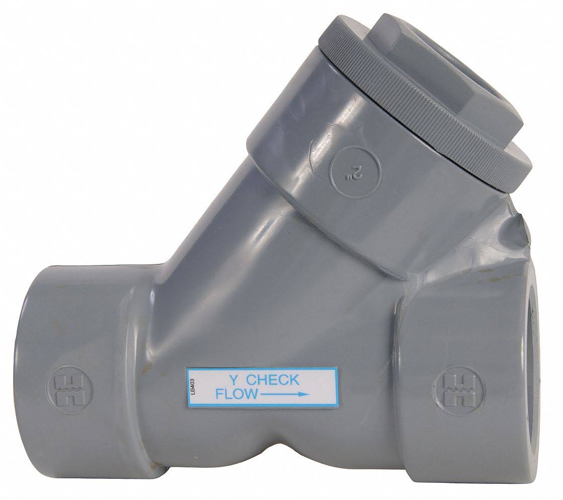 1-1/2x22 Threaded CPVC Y Check Valve D58656