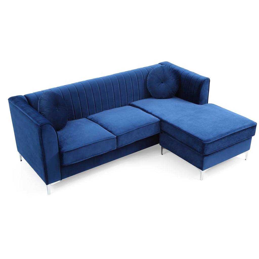 Navy Blue Sofa Chaise I45624