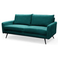 Teal Blue Fabric Sofa W114