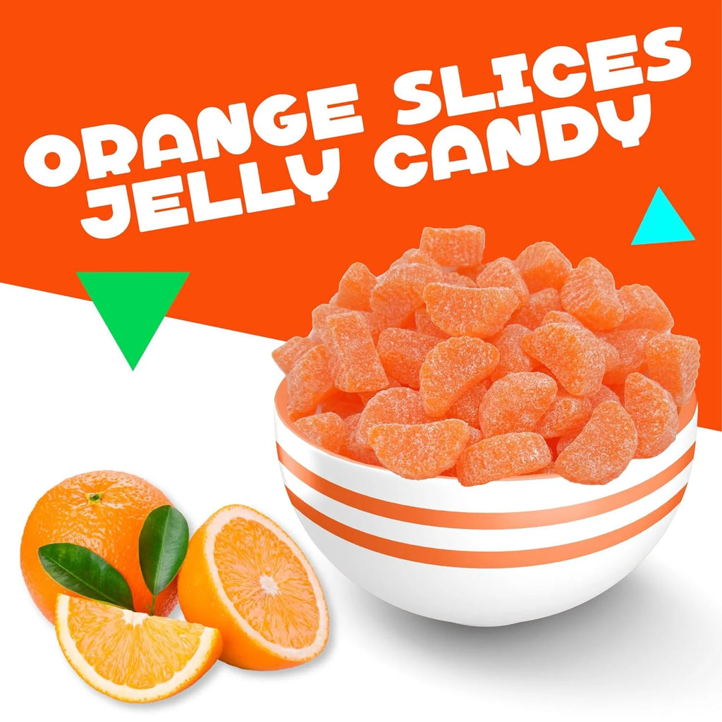 Orange Fruit Slices Jelly Candy (2 Pound Bag) L38042
