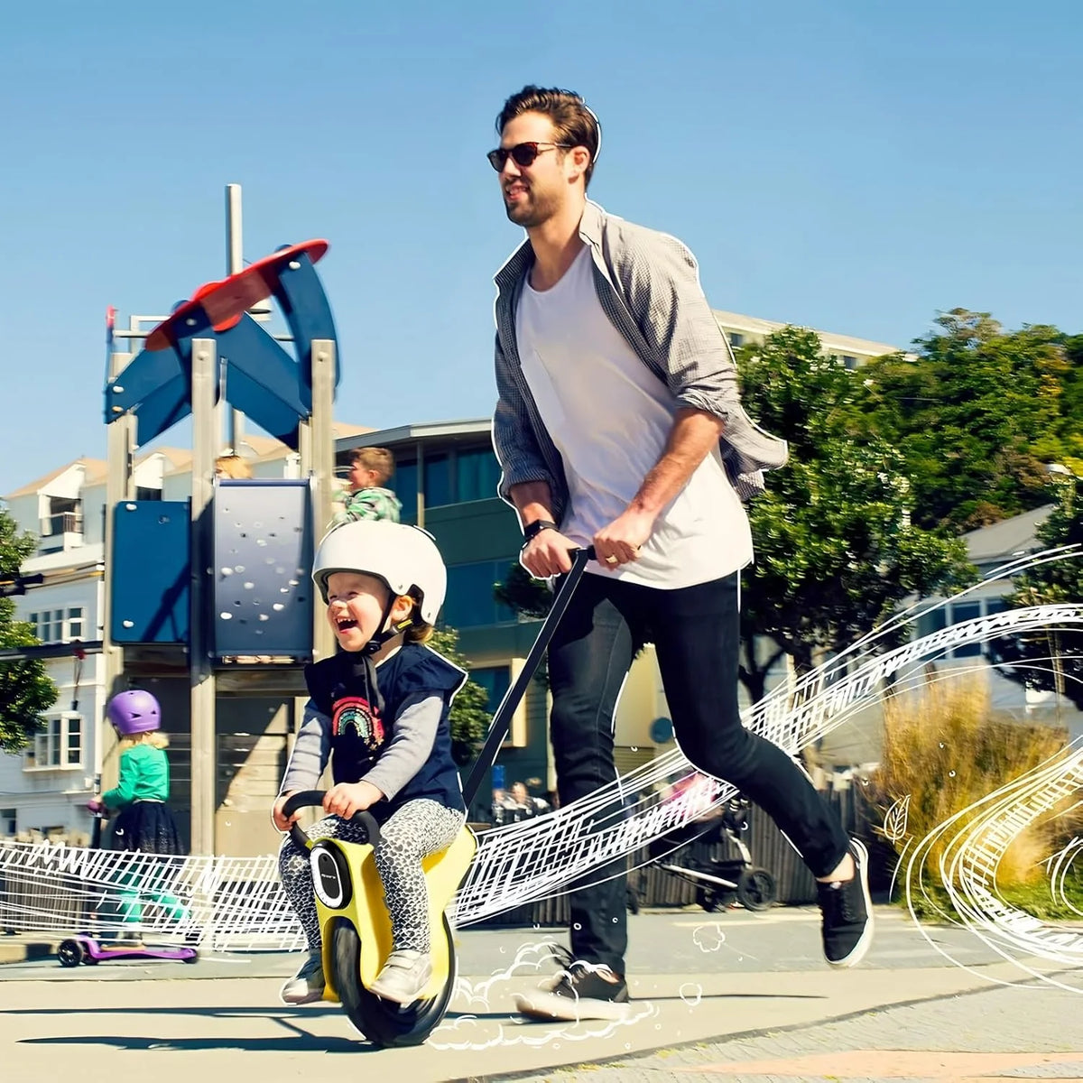 12in Hand Push Unicycle for Kids U203