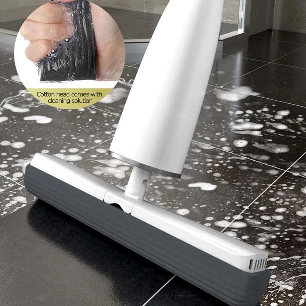 Self-Squeeze PVA Foam Sponge Mop with 2 Sponge Mop Head Replacement S4453