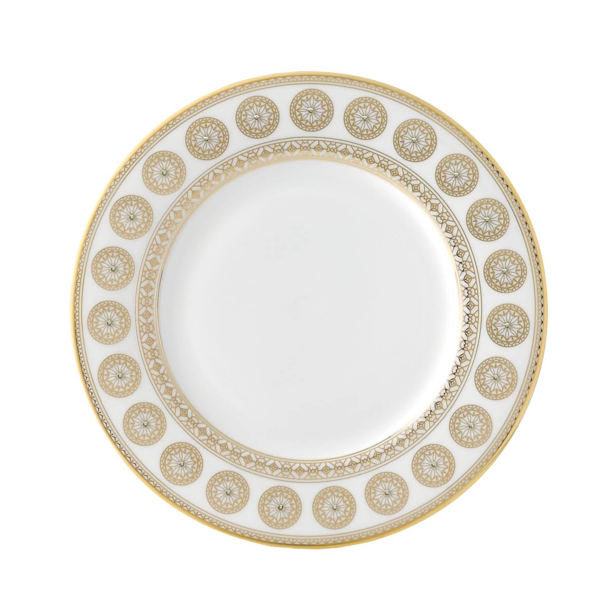 Golden Leaves Salad Plate W476