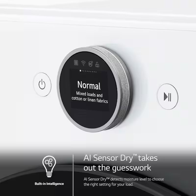 7.4 cu. ft. Vented Stackable Smart Gas Dryer in White O437