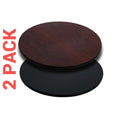 2 Pack 36'' Round Reversible Laminate Table Top D699