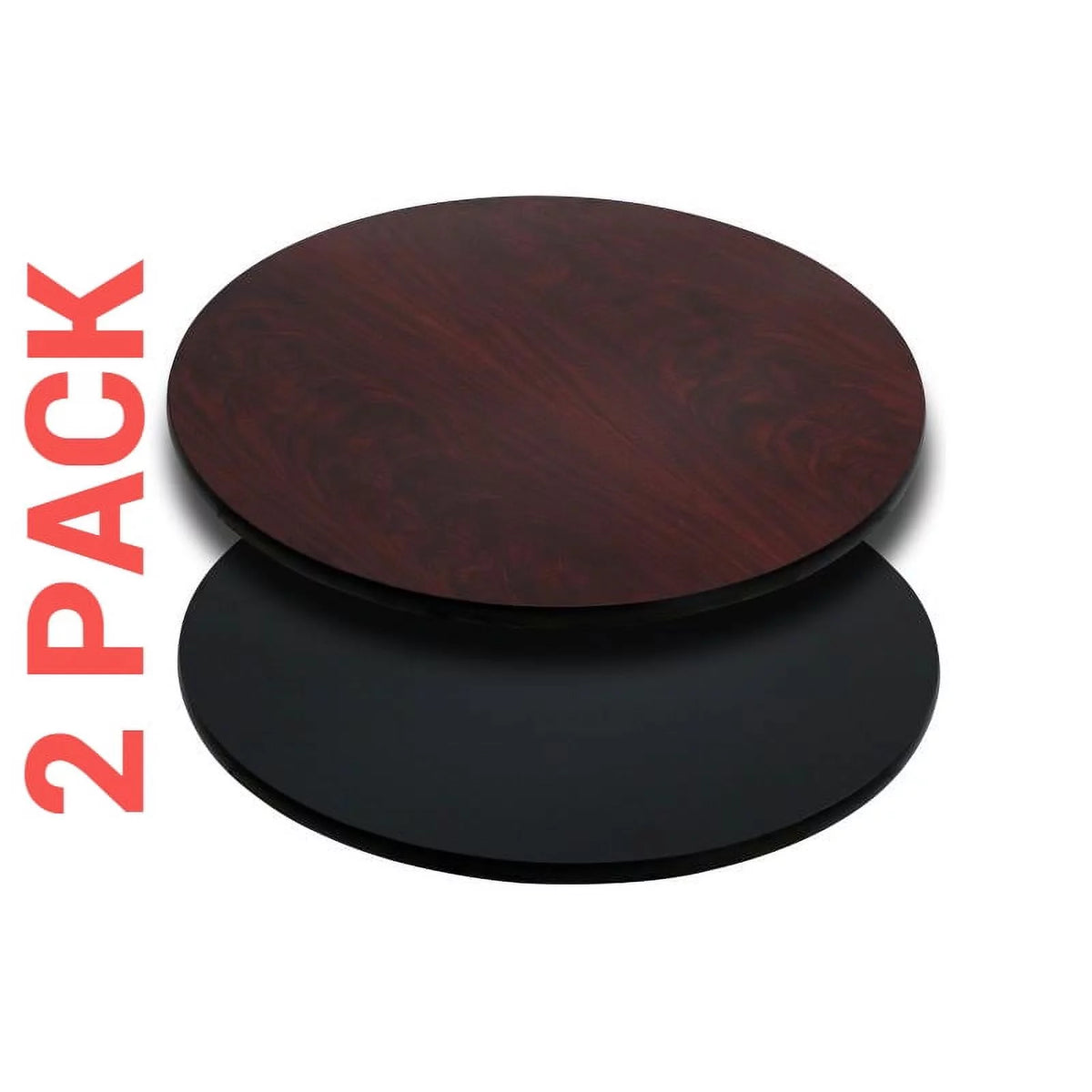 2 Pack 36'' Round Reversible Laminate Table Top D699