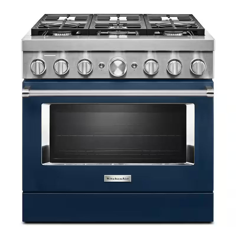 5.1 cu. ft. Dual Fuel 6-Burners Range in Ink Blue F145272