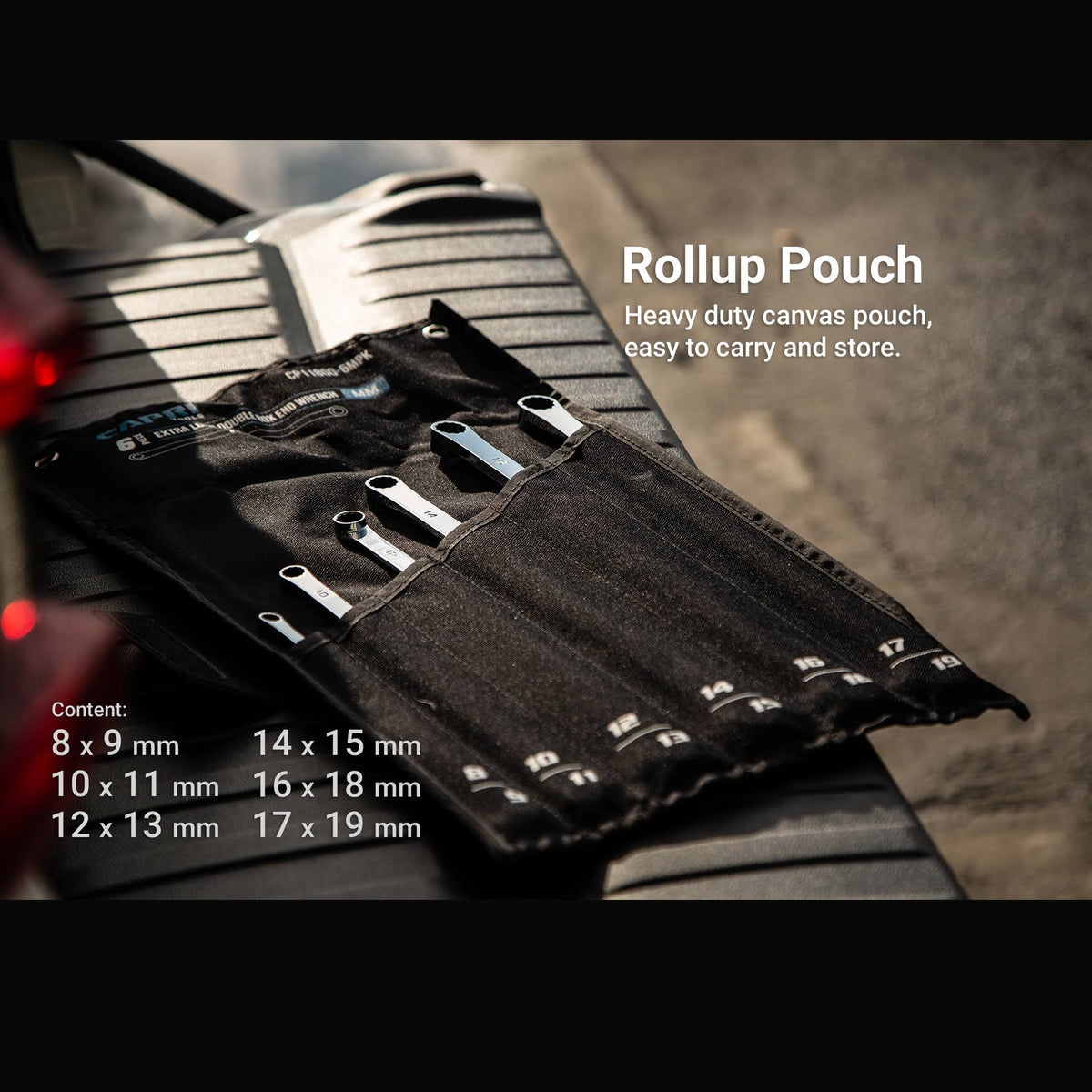 0 Degree Offset Extra Long Box End Wrench Set, Metric, 8-19 mm, 12 Sizes, 6-Piece N58028