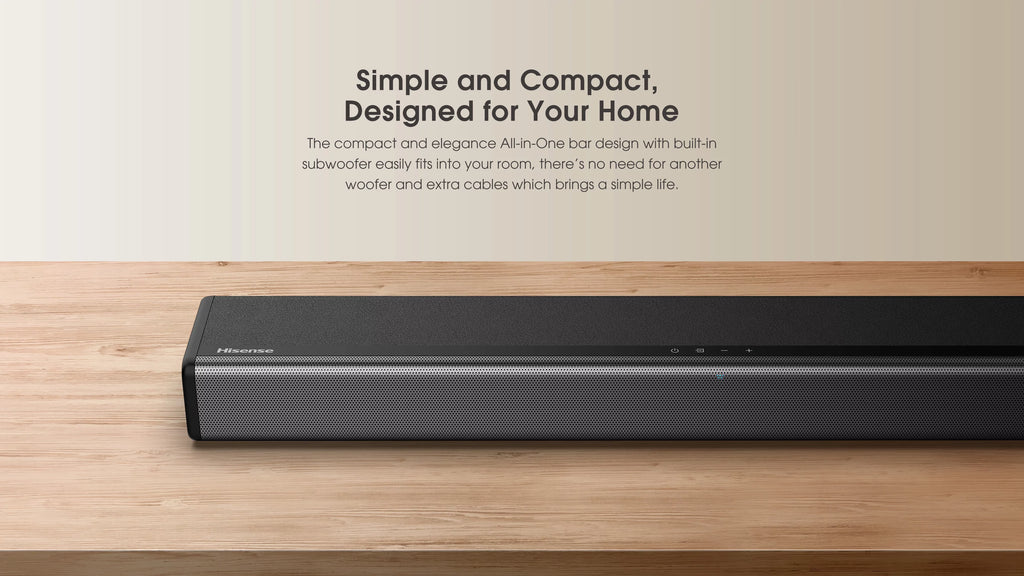 2.1 Channel Sound Bar with Built-in Subwoofer Q974946