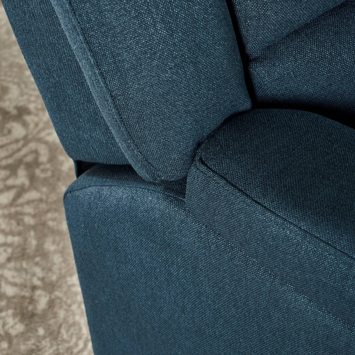 Gray Fabric Swivel Gliding Recliner Q285616