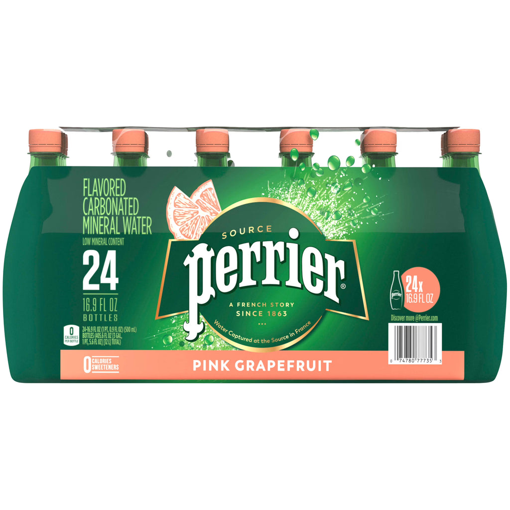 Pink Grapefruit Flavored Carbonated Mineral Water, 405.6 fl oz, 24 Pack Y336