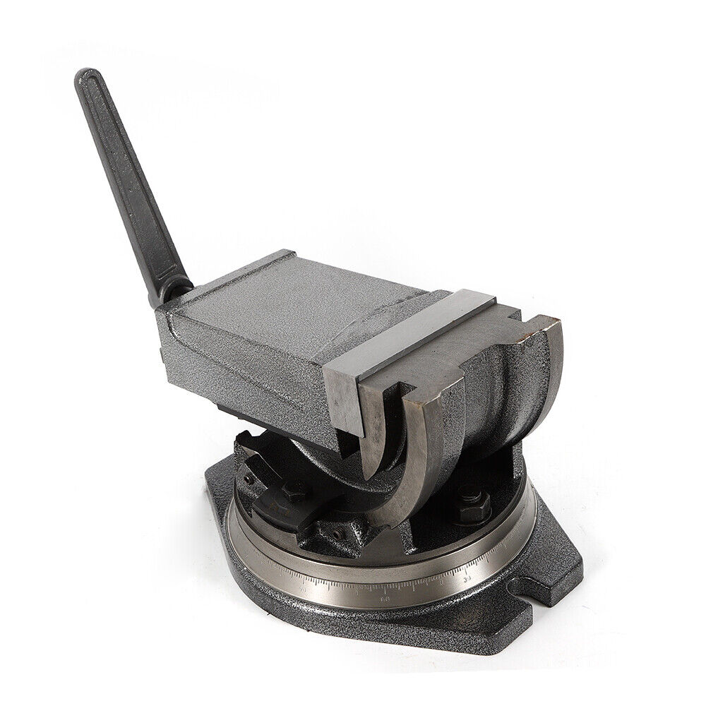 5" Precision Milling Vise 2Way Clamp Machine Accessory Set 90º Tilting with Swivel Base J19855