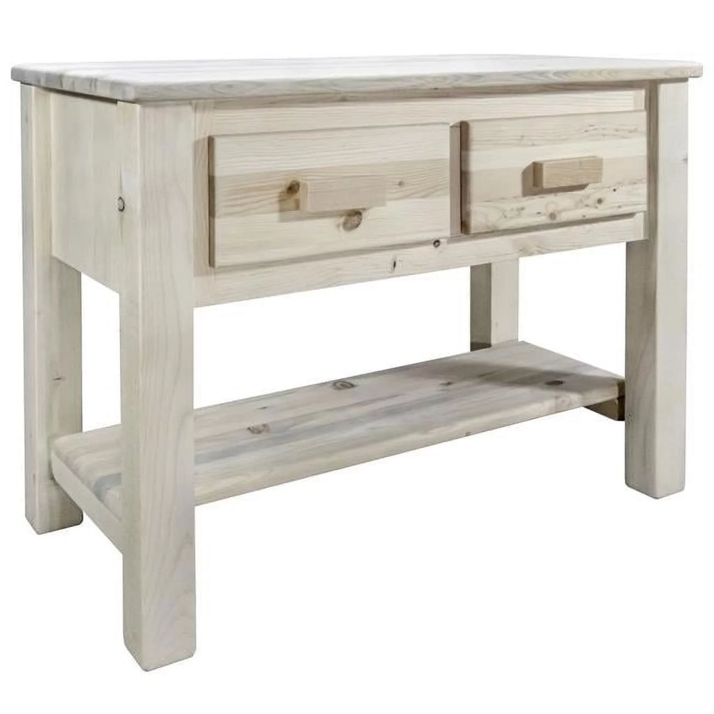 Wood Console Table with 2 Drawers C909
