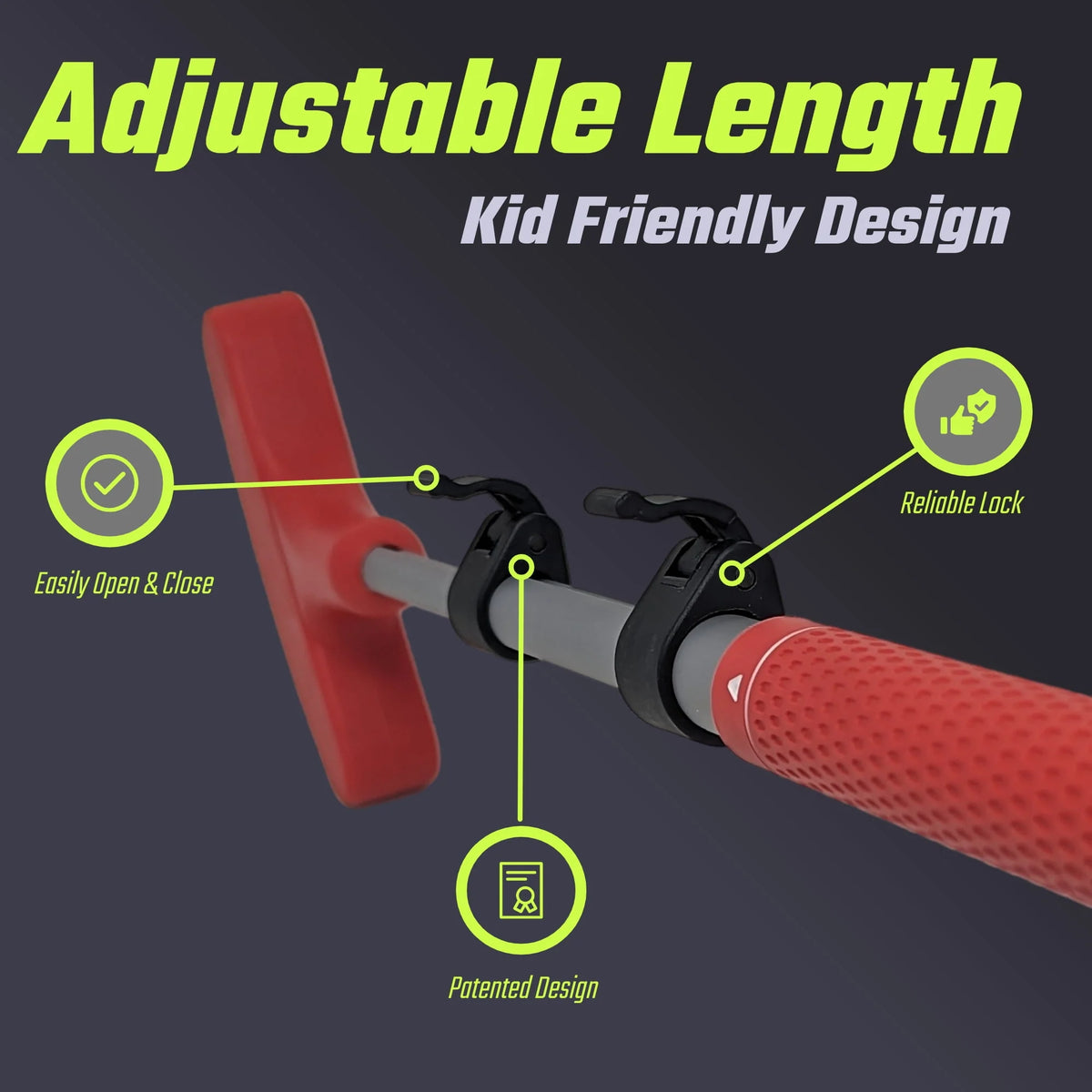 Kids Putter with Extendable Shaft, 3 Balls, Cup with Flag H230892