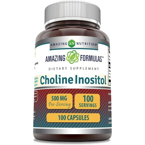 Choline Inositol Supplement 500 mg 100 Capsules F654