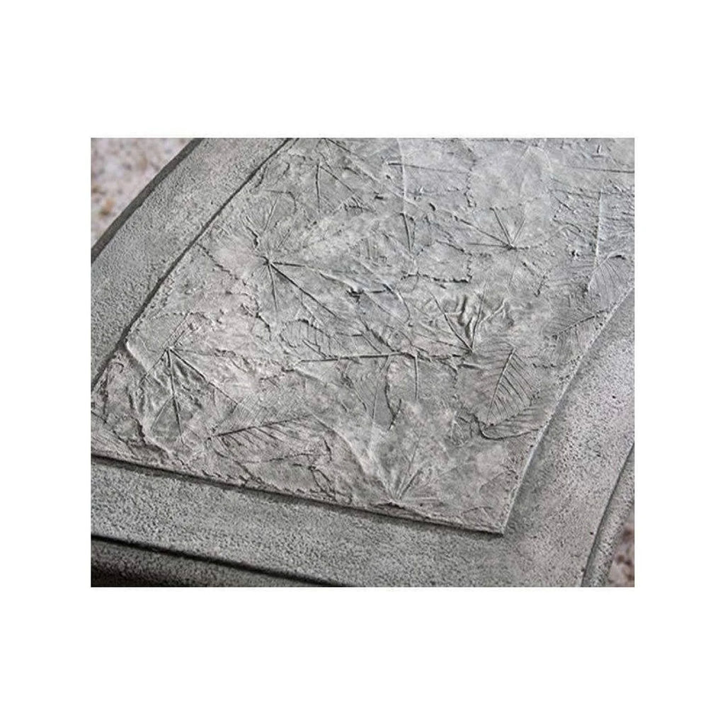 Grey Stone Curved Leaf Bench L171