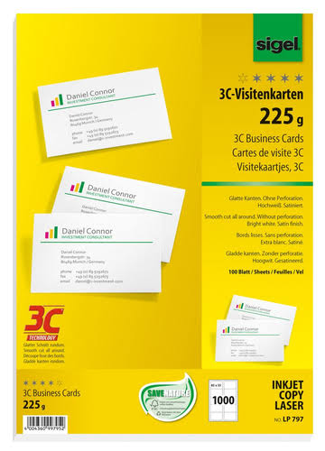White Business Card Paper E693