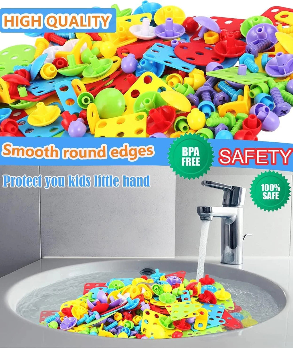 Mosaic Drill Set STEM 3D Construction Engineering Toys Z607