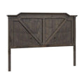 Rustic Brown Wood Queen Panel Headboard S641615