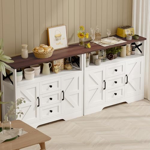 Buffet Cabinet Sideboard with 3 Drawers and 2 Doors J652