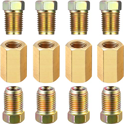 3/8 Inch-24 Threads Brake Line Fittings Assortment for 3/16 Inch Tube Q97543