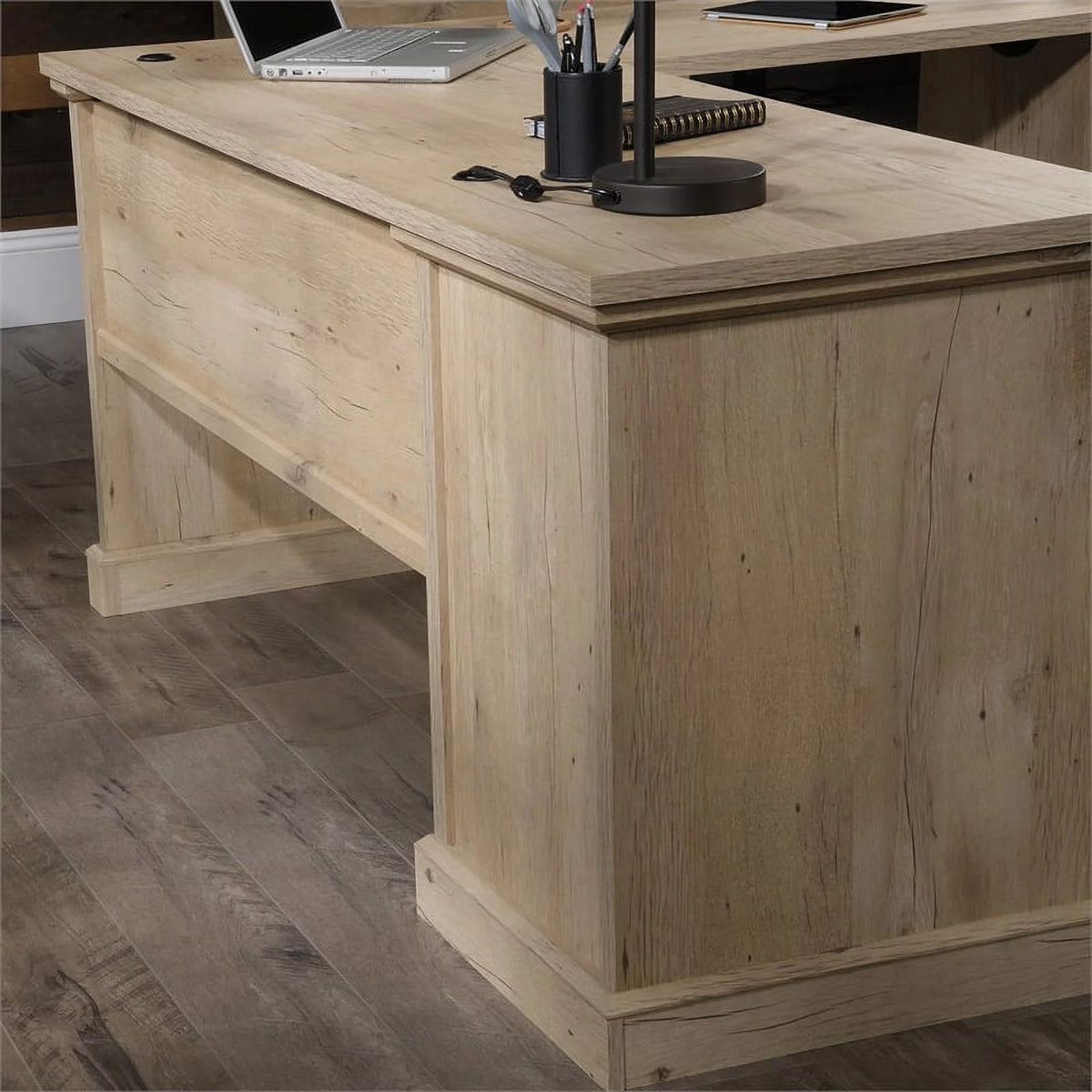 L-Shaped Desk & Large Hutch R350