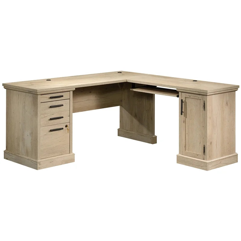 L-Shaped Desk & Large Hutch R350