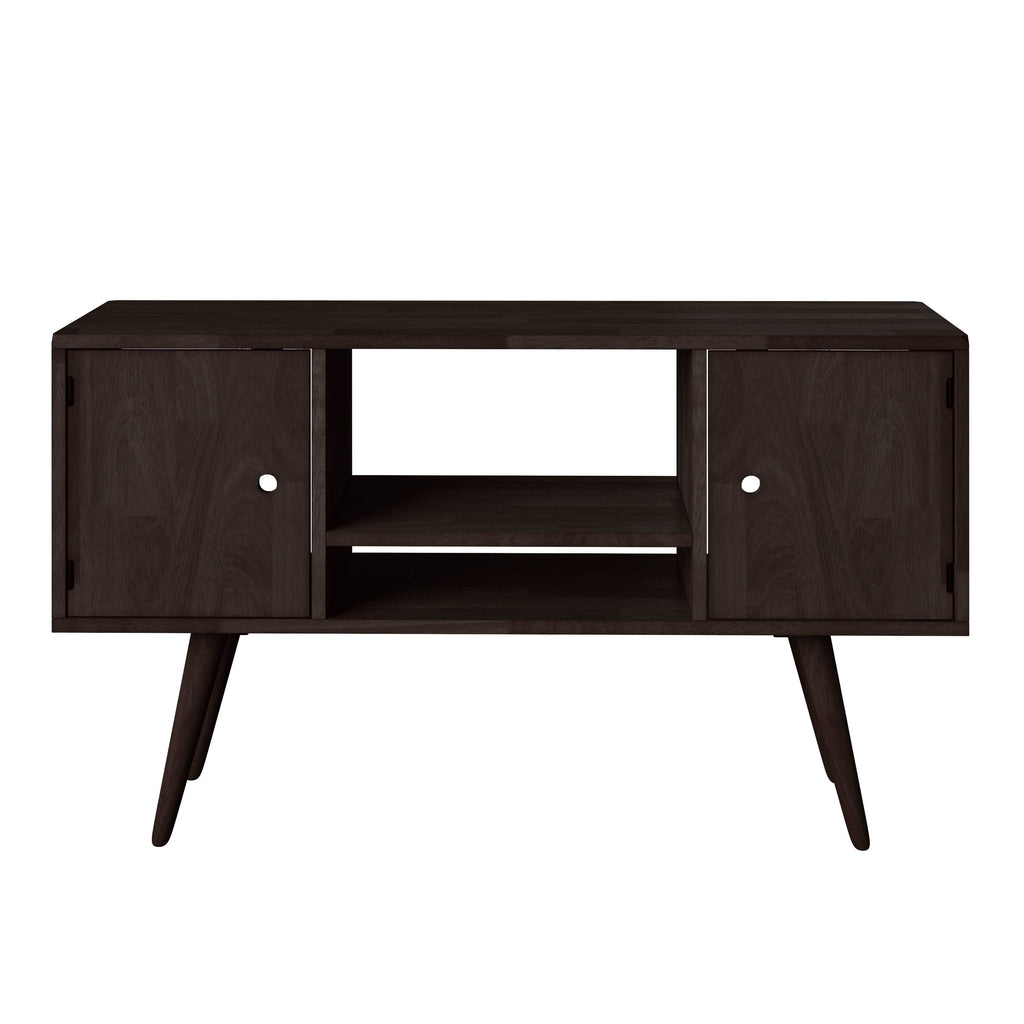 Natural Finish Wood Entertainment Cabinet with Doors A77955