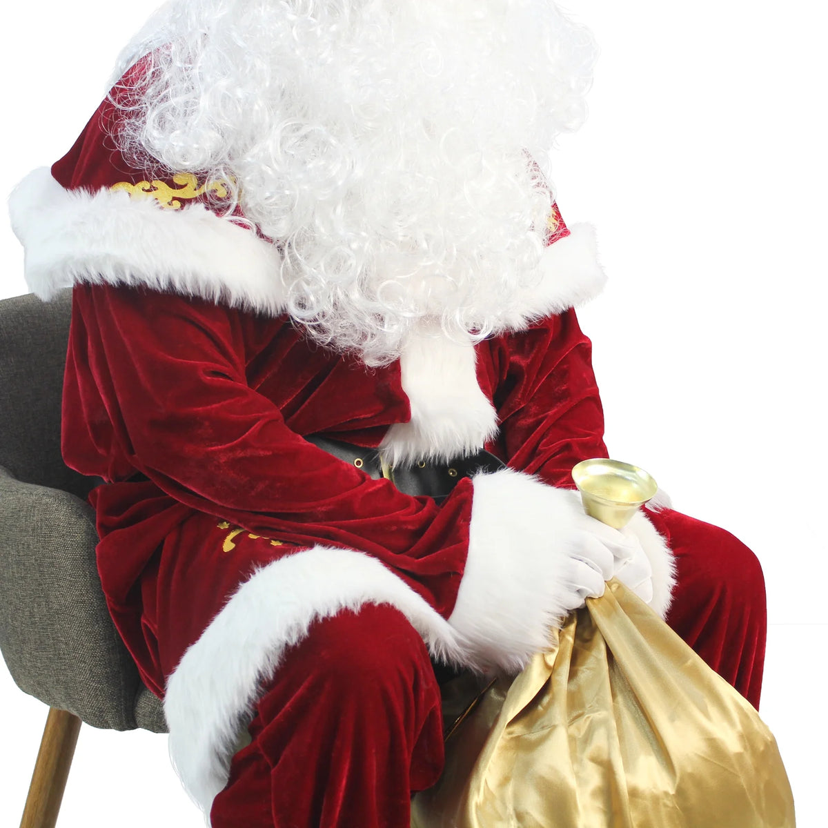 Deluxe Velvet Santa Claus Suit Set 12pcs -XXL T202269