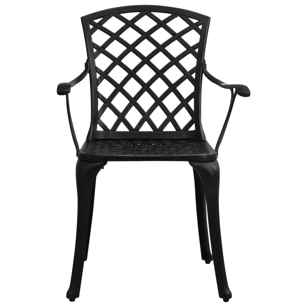 5 Piece Cast Aluminum Black Bistro Set B2570