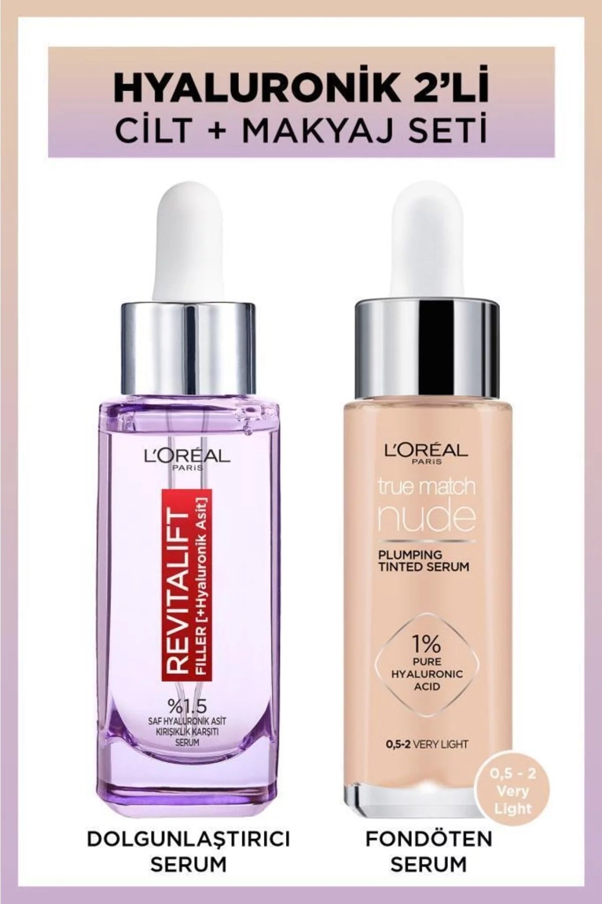 Nude Foundation Serum & 1.5 % Hyaluronic Acid Serum D672793