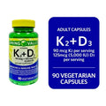 Vitamin K2 + D3 Vegetarian Capsules 90 Count R704427