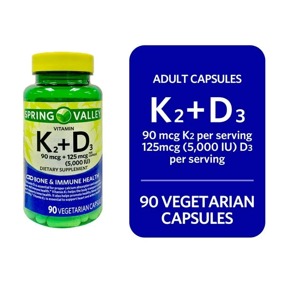 Vitamin K2 + D3 Vegetarian Capsules 90 Count R704427