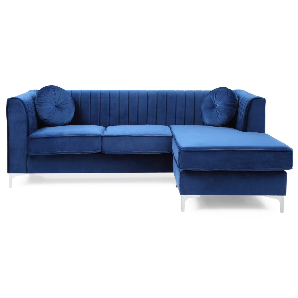 Navy Blue Sofa Chaise I45624