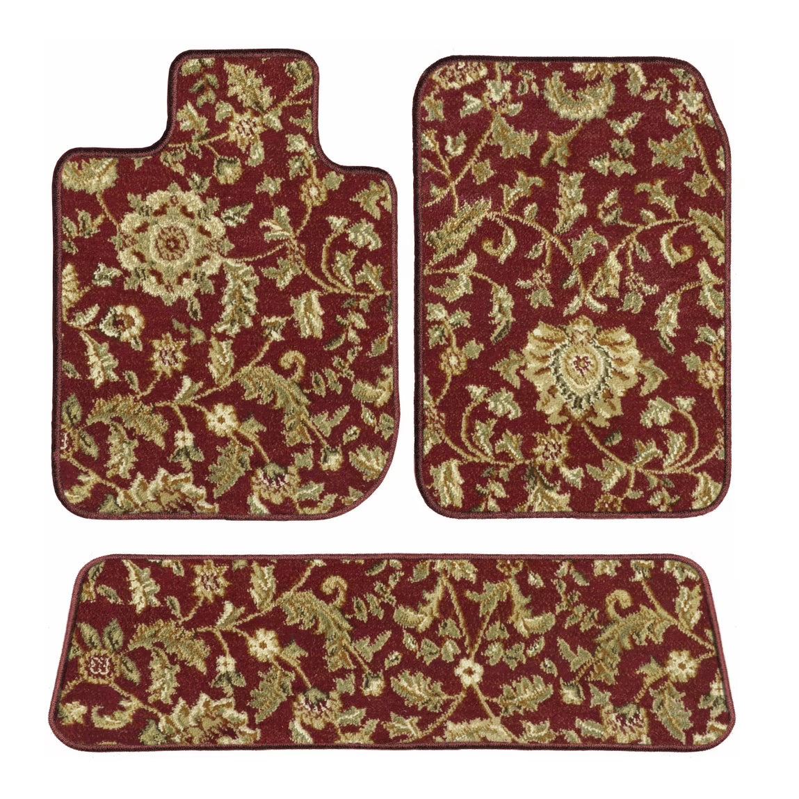 Red Oriental Car Mats Q5850