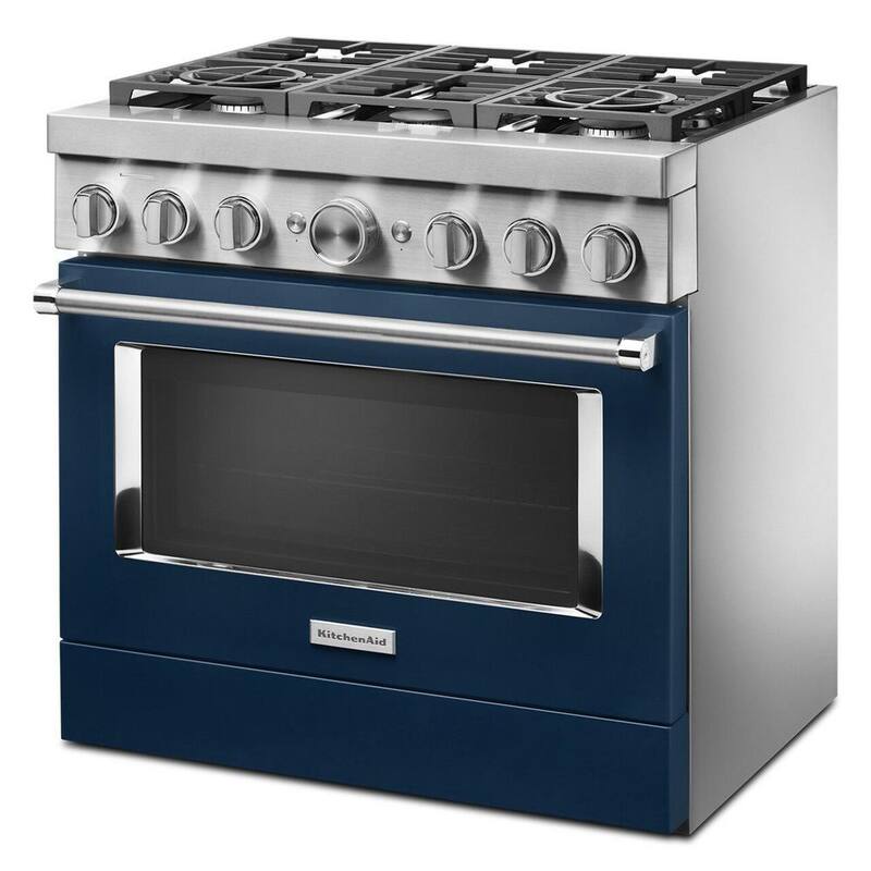 5.1 cu. ft. Dual Fuel 6-Burners Range in Ink Blue F145272