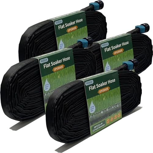 Flat Soaker Hose 75 ft Dual-layer Leak-free M880810