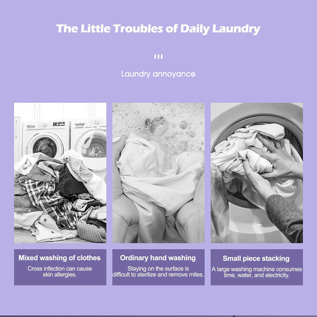 8L Portable Mini Washing Machine with Spin Dryer M311