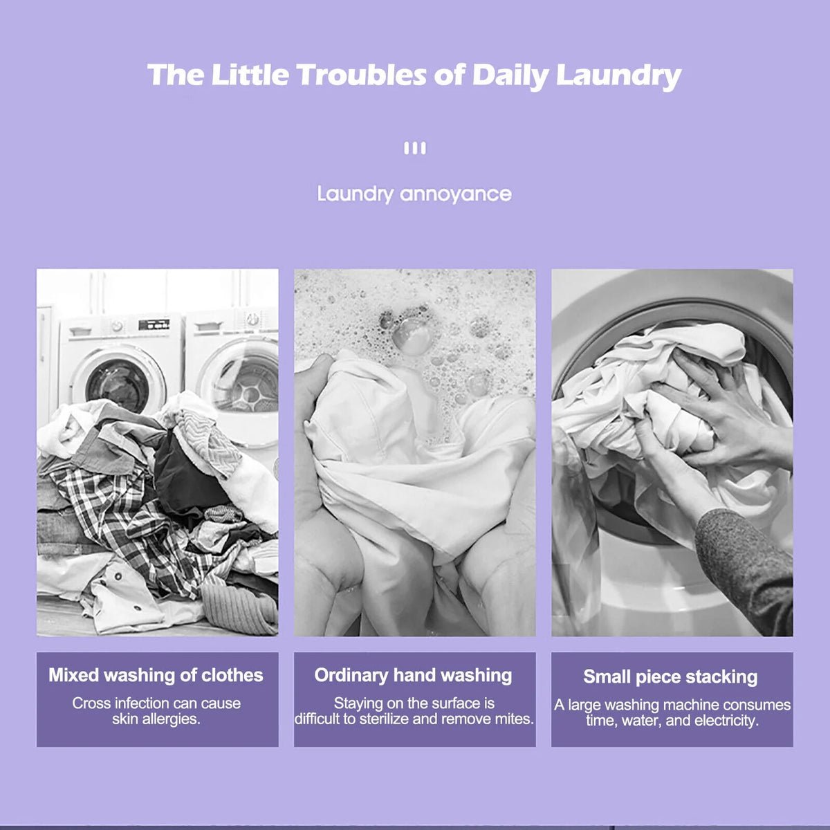 8L Portable Mini Washing Machine with Spin Dryer M311