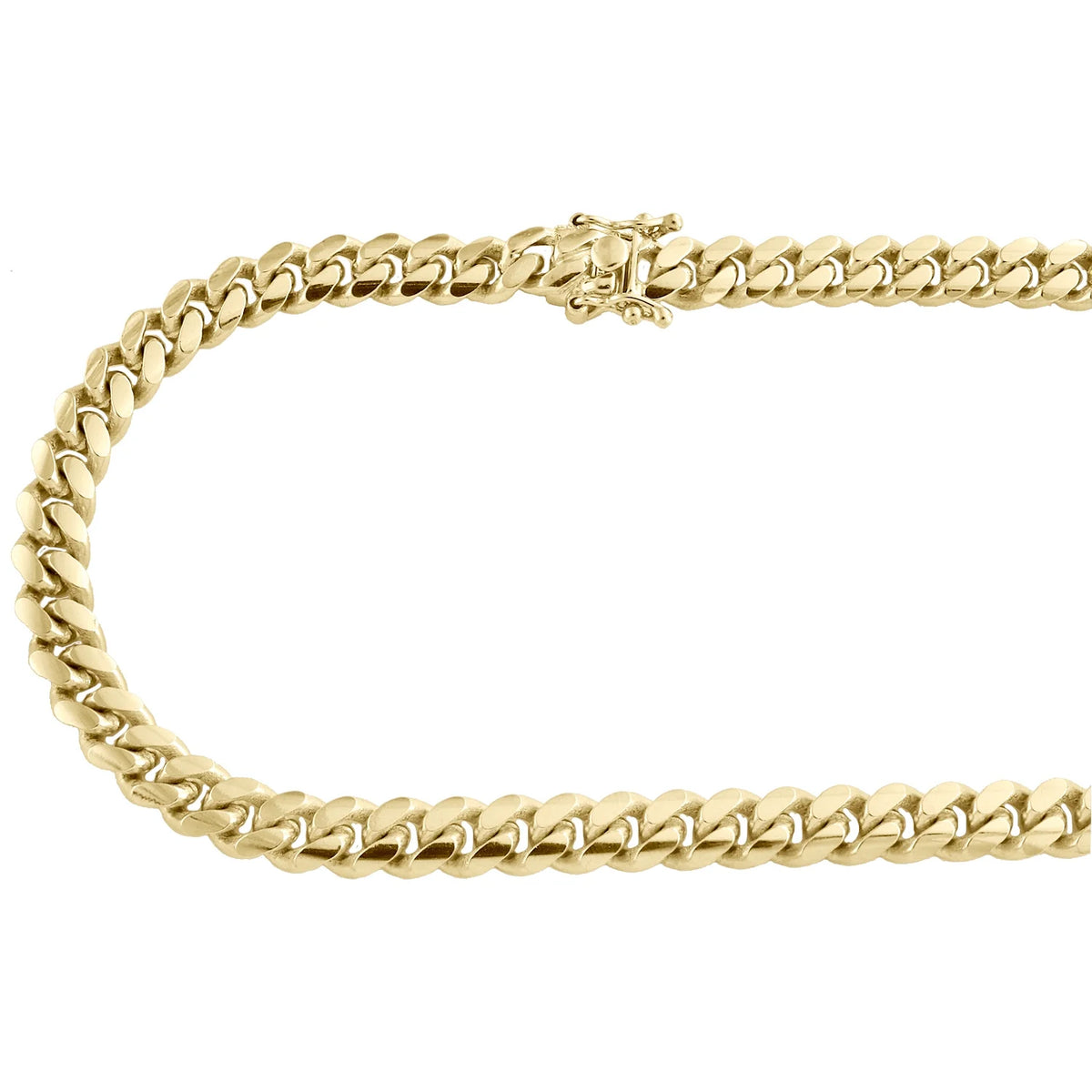 10K Yellow Gold Solid Miami Cuban Link Chain Necklace 30 Inch D5772