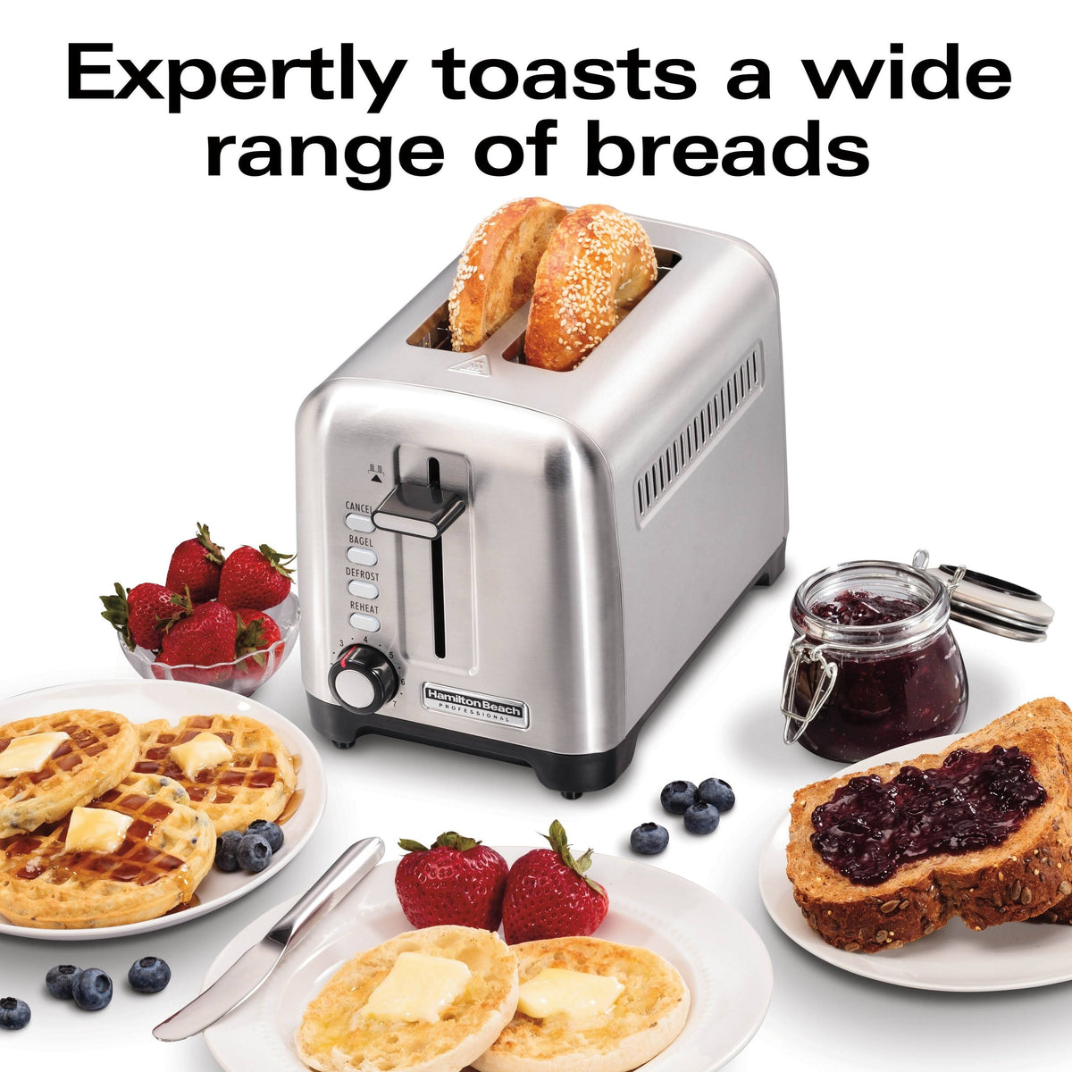 2 Slice Stainless Steel Toaster Y38971