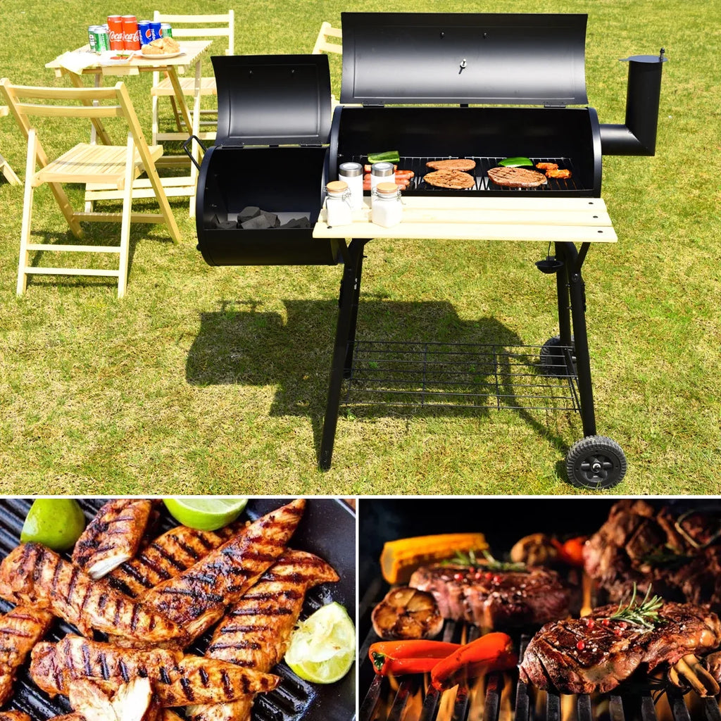 Outdoor BBQ Charcoal Grill Smoker P219