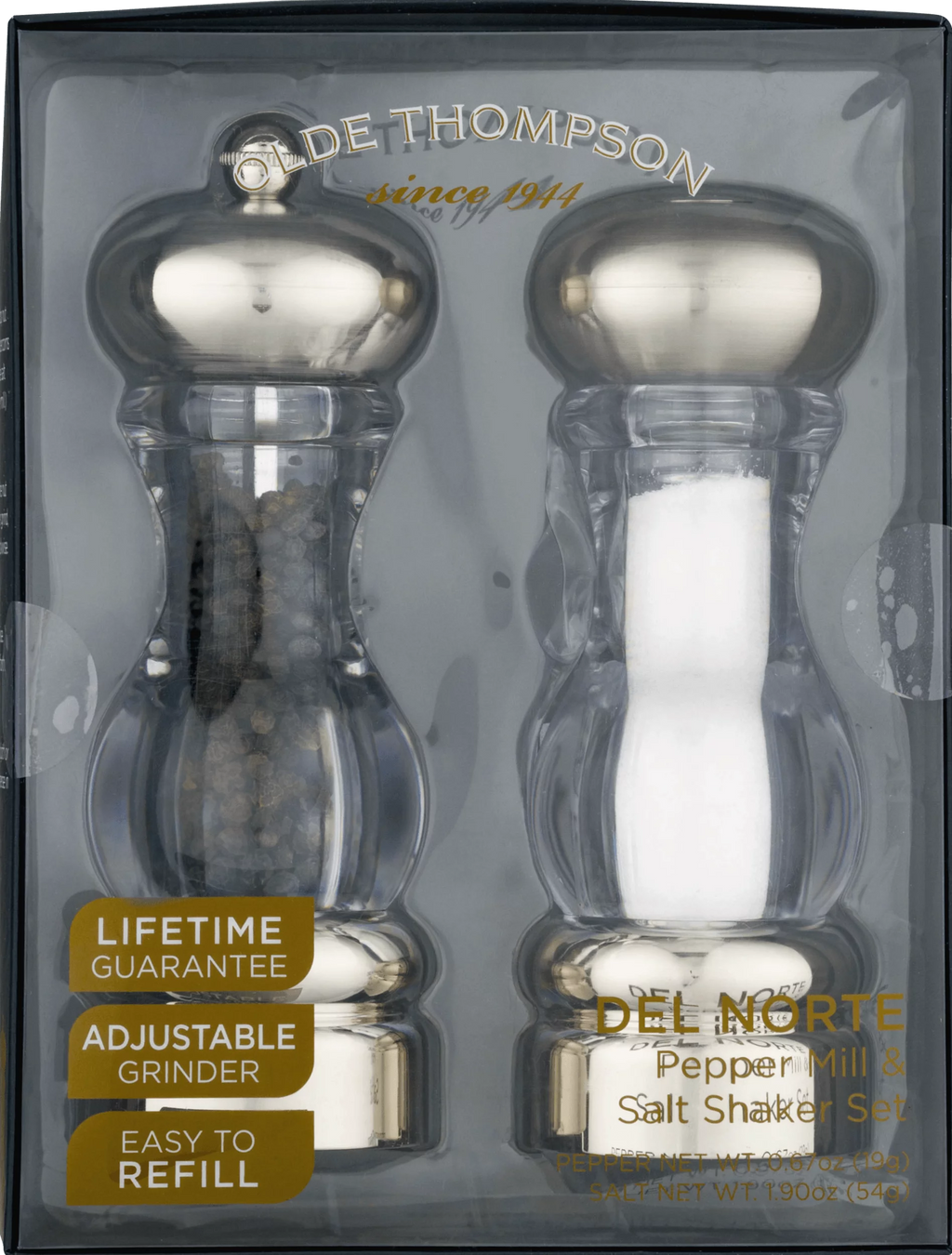 Acrylic Salt and Pepper Mill Set M3100